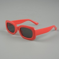 Enfants nuances Simple couleur enfants lunettes de soleil UV 400 carré enfants Rectangle lunettes de soleil pour adolescents filles garçons