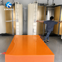 XINHAI Plaque acrylique miroir doré extrudée, gris, avec revêtement adhésif plastique