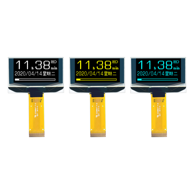 QTSS 1.54inch Small OLED Display Module 128x64 4-SPI Port SSD1305 PMOLED for E-Paper Devices Monochrome Colors -40C~+80C