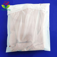 Sacs d'emballage pour chaussettes et chaussures en PLA biodégradable et compostable, écologiques, avec logo imprimé offset thermoscellable et valve auto-adhésive