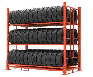 Étagère empilable d'usine en vente chaude en Chine, utilisée pour le stockage des pneus - Product Image 1
