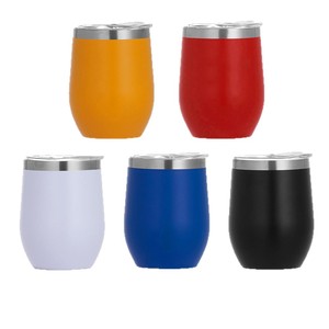 Stainless Steel Insulated Tumbler 12oz Wide Mouth Slip Lid Travel Cup Orange - Product Image 2
