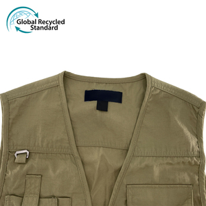 Vente chaude Sports de plein air Chasse Multi-Bag Hommes Polyester Recyclé Pêche Casual Utilitaire Travail Gilet - Product Image 6