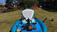 Coussin de bateau de pêche réglable, siège gonflable pliable pour kayak avec EVA
