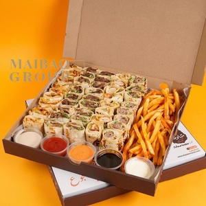 Personnalisé grand écologique kraft carton <span class=keywords><strong>brunch</strong></span> pâturage boulette de viande restauration <span class=keywords><strong>plateau</strong></span> <span class=keywords><strong>plateau</strong></span> à <span class=keywords><strong>emporter</strong></span> emballage alimentaire boîtes à lunch - Product Image 5