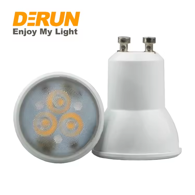 CE 3W 4W 5W GU10 Base MR11 Cover LED Spot Bulb 120V 220V LED Spotlight Plastic Coated Aluminum with Glass Lens, LED-GU11