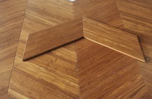 Parquet en bambou massif Chevron à chevrons, tissé, pour intérieur, salon, installation facile, flottant 5 - Product Image 4