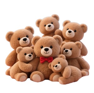ตุ๊กตาสัตว์น่ารักแบบยูนิเซ็กซ์ ODM ทำจากผ้าฝ้ายเนื้อนุ่ม ปักลายหมี สำหรับเด็ก ได้รับการรับรองมาตรฐาน CE ไส้ใย PP ช่วยคลายเครียด รูปทรงสุนัข - Product Image 1
