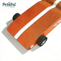 Rascador para Gatos Reversible en Forma de Superdeportivo F1 Naranja Personalizable, Rascador para Gatos de Cartón Corrugado Ensamblado, Sofá Rascador para Gatos Grande