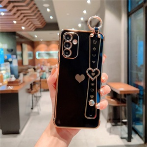 Fundas para Teléfono con Marco Recto Love, Letra NICE, Corazón, Electrochapado, Protectoras para Samsung S25 S24 S23 S22 Ultra Plus - Product Image 6