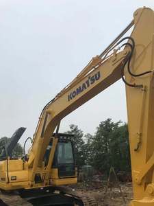 Excavatrice sur chenilles hydraulique Komatsu PC220 d'occasion en bon état, 22 tonnes, équipement de construction avec moteur, boîte de vitesses, pompe - Product Image 3