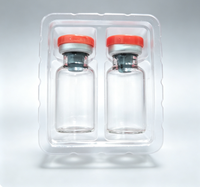 Plateau en plastique PP pour flacons, vente en gros, pour flacons de bio-essences, réactifs liquides, plateau d'emballage personnalisé pour flacons de laboratoire et flacons de réactifs