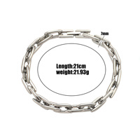 Bracelet unisexe maille cubaine tendance hip-hop, cadeau, en acier inoxydable plaqué or 18 carats, fait main, bijoux minimalistes, vente en gros, bracelet chaîne