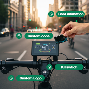 Computadora y Velocímetro para <span class=keywords><strong>Bicicleta</strong></span> Eléctrica H6C Cycplus, Odómetro Práctico para <span class=keywords><strong>Eleglide</strong></span> M2 - Product Image 1