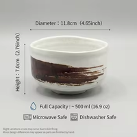 Bol à matcha japonais en céramique Mino, fait main, au toucher lisse, mignon, pour cérémonie du thé, four Yamaki P9-007