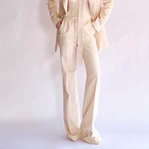 À la mode femmes MIRRI sable JACQUARD pantalon droit luxe pantalon ensemble 2025 été printemps vêtements - Product Image 4