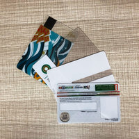 Carte d'identité professionnelle en plastique PVC blanc vierge CR80 avec fenêtre transparente