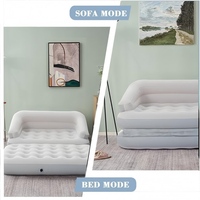 Sofá Cama Inflable, Colchón de Aire para Acampar, Sofá de Aire para Acampar al Aire Libre, Sofá Cama Extraíble con Material de Flocado