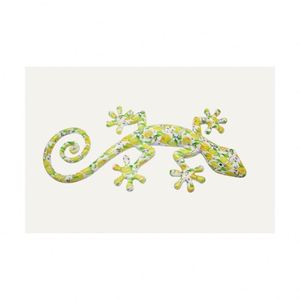 Décoration Murale Gecko Peinte à la Main en Résine pour Intérieur, Salon, Patio, Jardin – Cadeaux et Souvenirs pour Amateurs d'Art Mural sur le Thème des Lézards - Product Image 3