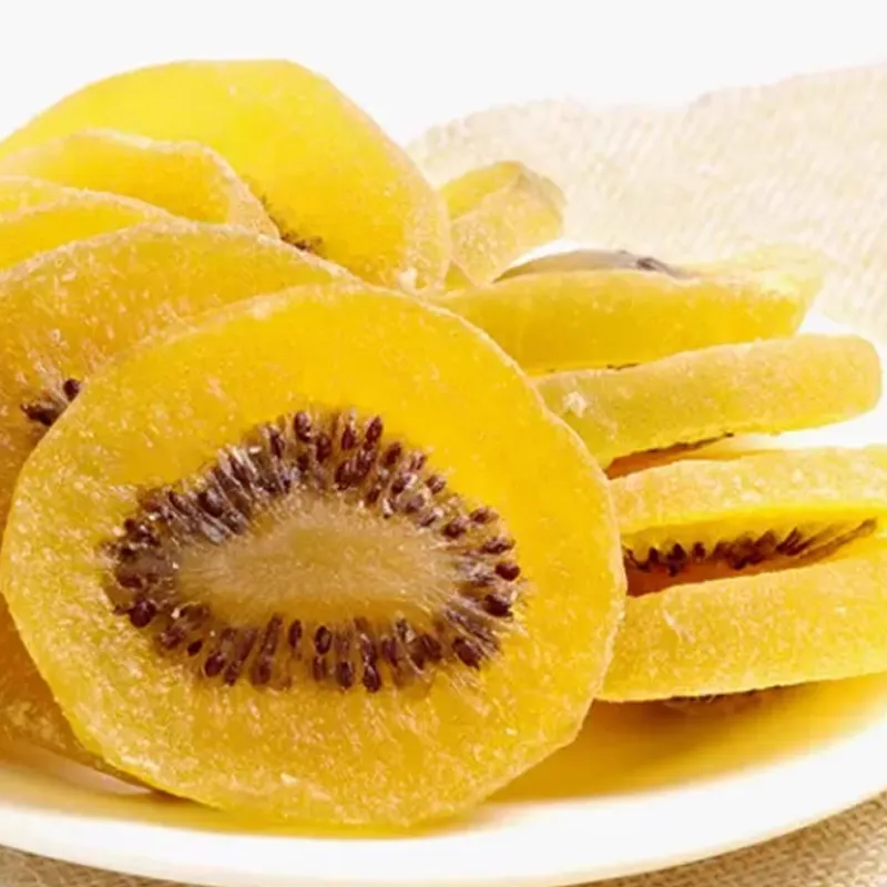 100 g/Beutel getrocknete Kiwis für Snacks getrocknete gelbe Herzenskiwischeibe zum Verkauf