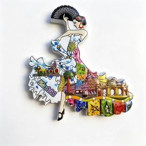 Imán de Resina para Refrigerador con Diseño de Boceto al Tinte, Estilo <span class=keywords><strong>Madrid</strong></span>, Relieve 3D Profundo, Plaza de Cibeles, Fuente, Monumento Turístico, Recuerdos, Mayorista - Product Image 4