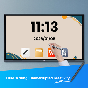 หน้าจอไวท์บอร์ดดิจิทัลแบบอินเทอร์แอคทีฟ 4K ขนาด 65 นิ้ว 75 นิ้ว 86 นิ้ว 98 นิ้ว สมาร์ทบอร์ด หน้าจอสั<span class=keywords><strong>ม</strong></span>ผัสแบบอินเทอร์แอคทีฟ ออลอินวัน แผงแบบแบน แผง AI - Product Image 3