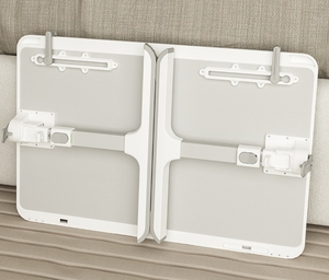 Phong cách mới màu đen xám tiltable máy tính xách tay bàn với chiều cao điều chỉnh kim loại ngăn kéo USB người hâm mộ sofa bảng phụ cho giường đọc sách sử dụng - Product Image 6