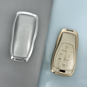 Funda de Metal y TPU para llave inteligente de coche, funda Fob para BAIC X65 EU5 D50 BJ40 DJ80, accesorios protectores de llave, funda para llave - Product Image 4