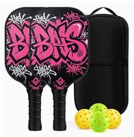Raquettes de pickleball en fibre de carbone de haute qualité fabriquées en Chine, accessoires de pickleball écologiques