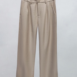 Pantalon large décontracté pour femme, taille haute, sur mesure, OEM/ODM, vente en gros - Product Image 3