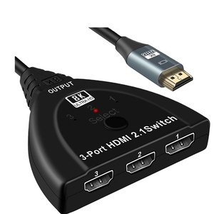 8k60hz 4k 120Hz HDMI chuyển đổi hộp 3x1 8K HDMI 2.1 Switcher Adapter 3 trong 1 ra chuyển đổi <span class=keywords><strong>HDCP</strong></span> 2.3 cho ps5 PS4 Xbox Apple TV PC MONI - Product Image 1