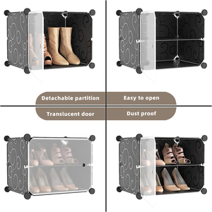 Mejor Oferta: Zapatero Plegable de 5 Niveles Antipolvo para Armario del Hogar, Fácil de Mantener, Mueble de Sala de Estar con 9 Bolsas de Calidad - Product Image 5