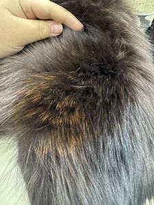 <span class=keywords><strong>Pelliccia</strong></span> di <span class=keywords><strong>visone</strong></span> lunga personalizzata all'ingrosso con collo in <span class=keywords><strong>pelliccia</strong></span> di volpe - Product Image 5