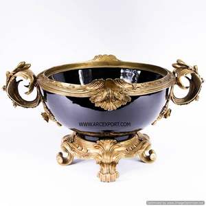 Design fantaisie moderne couleur marron bols de service aux fruits secs décoration de table de luxe bols à cadeaux de mariage standard modernes à vendre - Product Image 2