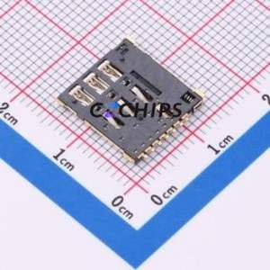 NANO-SIM-500A SIM Card Connector SMD Connector Self-Return Type Nano SIM Card Card Holder 1.37mm - Product Image 2