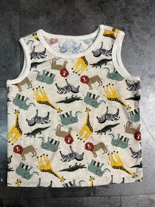 Stok Tiongkok Tank Top Anak Laki-laki Tanpa Lengan, Tank Top 100% Poliester Leher-<span class=keywords><strong>o</strong></span> dengan Pola - Product Image 6