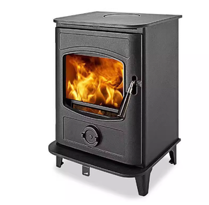 Chimenea Independiente de Hierro Fundido Verde GR905 de 5KW con 84.3% de Eficiencia Térmica, Certificada por CE y EPA para Uso en Villas - Product Image 5