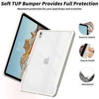 Étui transparent en acrylique avec support pour stylet pour iPad Air 4e et 5e génération 10,9 pouces
