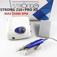 Forte perceuse à ongles 210 PRO XII 65W 35000 coupe-machine manucure perceuse à ongles électrique fraisage manucure Machine vernis lime à ongles