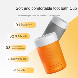 Lavador de Patas de Mascotas de Plástico - Herramienta Automática para Limpiar las Garras de Perros para Uso en Exteriores, <span class=keywords><strong>Baño</strong></span> Portátil para Patas de Perros - Product Image 4