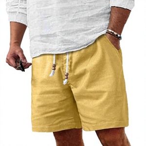 Pantalones Cortos Personalizados para Hombre con Logotipo Frontal, 100% Algodón Satinado, Transpirables, Cintura Media Elástica, Venta al Por Mayor, Todas las Tallas y Colores - Product Image 1