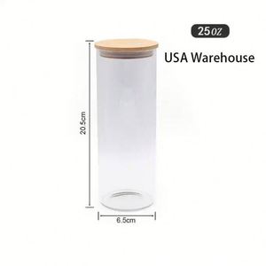 Verre à sublimation personnalisé de 25 oz, transparent dépoli, type Mason Jar, avec couvercle et paille, pour vin et bière - Product Image 3