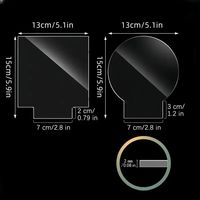 Lampe LED portable DIY tendance pour chambres et salons, veilleuse 3D en acrylique avec tableau blanc réinscriptible, gadgets technologiques