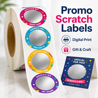 Étiquettes à gratter personnalisées de luxe, design sur mesure pour événements promotionnels, étiquettes d'emballage cadeau pour le branding