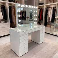 Vente en gros d'usine, éclairage moderne, miroir de coiffeuse, commode de chambre à coucher