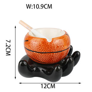 ส่วนบุคคลโรงแรมบาสเกตบอลที่เขี่ยบุหรี่เซรามิกที่เขี่ยบุหรี่ที่ใช้สำหรับการถือครองเถ้า - Product Image 3