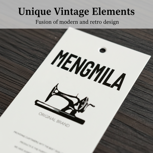 Étiquettes en papier recyclé de luxe pour vêtements, étiquettes suspendues personnalisées en relief, étiquettes suspendues en carton spécial pour vêtements, logo personnalisé - Product Image 3