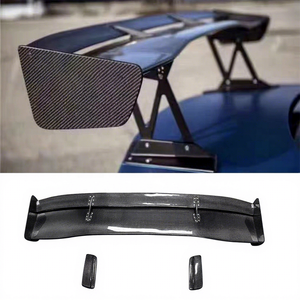 Alerón Trasero de Fibra de Carbono Estilo Volt para <span class=keywords><strong>GT86</strong></span> BMW M2 M3 M4 Benz Audi Universal, Alerón Trasero de Doble Capa para Maletero, Kit de Carrocería - Product Image 1