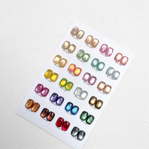Juego de Esmalte de Uñas de Gel UV de Diseño, Efecto Ojo de Gato, 24 Colores, No Tóxico, Curado LED en 60s, Larga Duración, Profesional - Product Image 1