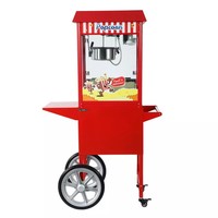 Máquina eléctrica para hacer palomitas de maíz con carrito
